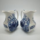 2x Vintage Liberty Blue Pitchers, Historic Colonial Sites 'Old North Church'