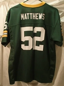 Camiseta de fútbol americano juvenil Clay Matthews Green Bay Packers NFL talla XL ~ Nueva - Imagen 1 de 3