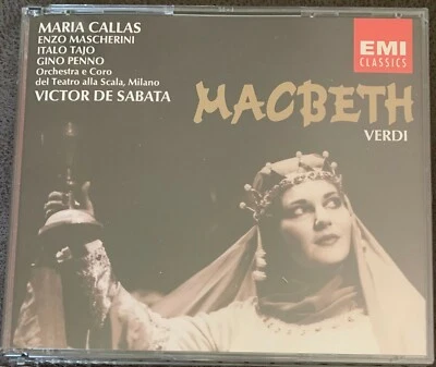 Verdi Macbeth Callas De Sabata Music CD EMI Brand New Factory Sealed 2 CD set Foto 1 de 2