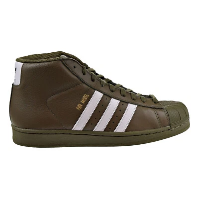 Adidas Originales Modelo Pro Hombres Zapatos Oliva-Blanco-Dorado AC7067 Foto 1 de 4