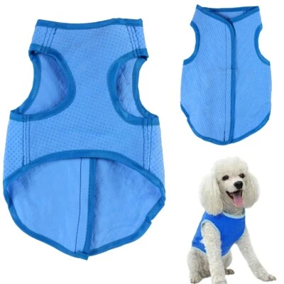 BLUE PET COOLER Jacket Vest Breathable Easy Fit Reuse Cold Liquid Cool Hot Skin - Image 1 of 4