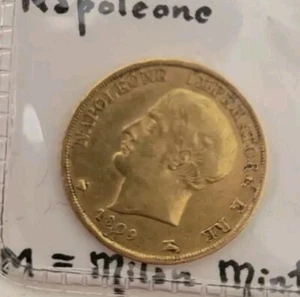 Italy 1809-M Kingdom of Napoleon Very RARE !  20 Lire  Luster! PetetheGreek  - Picture 1 of 3