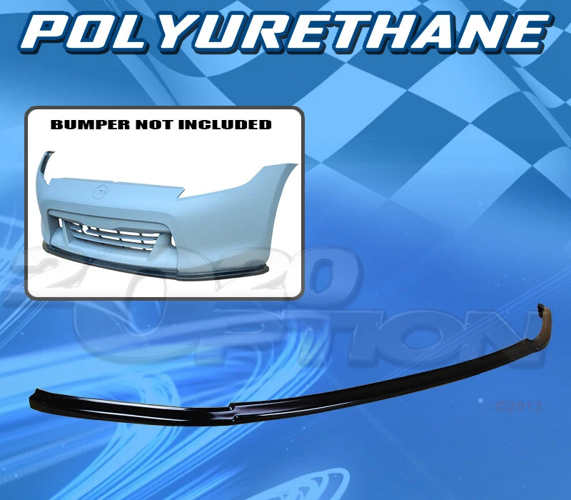 V STYLE PU POLYURETHANE FRONT BUMPER LIP SPOILER BODY KIT FOR 09-12 NISSAN 370Z - Image 1 of 1