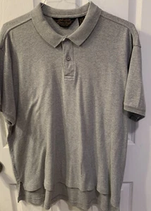 Eddie Bauer Polo Shirt Mens Size XL Gray Short Sleeve EUC - Picture 1 of 3