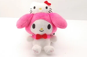 Porte-clés peluche Hello Kitty 50ème anniversaire avec ma mascotte mélodie Sanrio 2024 - Photo 1/7