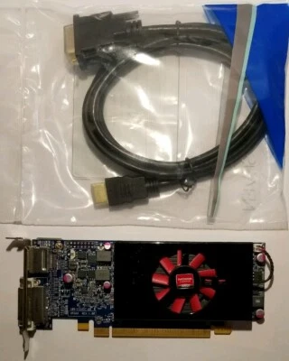 Dell AMD Radeon HD 7570 1GB GDDR5 DVI HDMI Cable SFF Windows 10 Video Card - Image 1 of 4