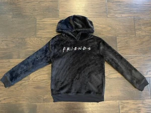 Black Friends TV Show Pullover Hoodie Girls SIZE L 9-10 - Picture 1 of 2