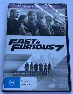 Fast & Furious 7 (DVD, 2015) NEW & SEALED** Movie 🍿 Rated M Region 4 Vin Diesel - Picture 1 of 2