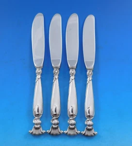 Romance of the Sea by Wallace Sterling Silver Butter Spreader HH Mod Set 4 pcs - Picture 1 of 3