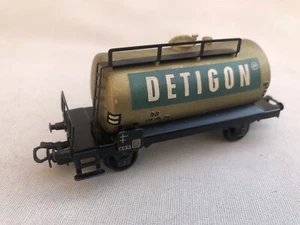 Seltener Vintage Märklin HO Spur 4500 DETIGON Tankwagen Kesselwagen gold & grün Sehr guter Zustand - Bild 1 von 24