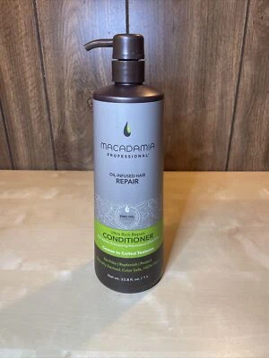 Acondicionador reparador ultra rico profesional aceite natural de macadamia (grueso 1000 ml Foto 1 de 4