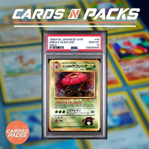 Carte Pokemon Erika's Vileplume 45 HOLO Gym Japanese Japonais PSA 10 MINT 🇯🇵 - Picture 1 of 2