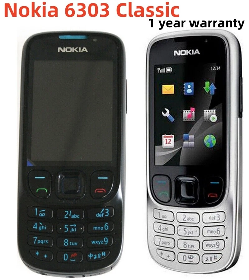 Original Nokia 6303 Classic MP3 FM Unlocked 2G GSM 900/1800/1900 Mobile Phone - Image 1 of 4