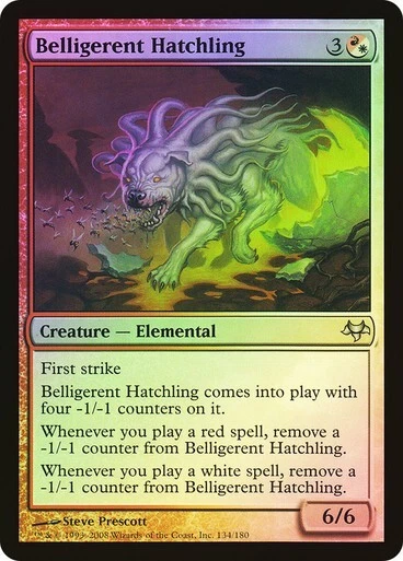 MTG - Belligerent Hatchling - Foil - Eventide - Magic the Gathering - Image 1 of 1