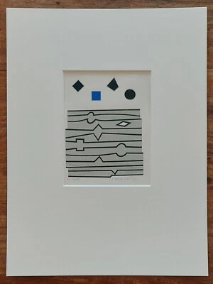 Victor VASARELY (1906-1997) Original Serigraphie "Mandoline" #32/79 +30x40cm PP - Bild 1 von 4
