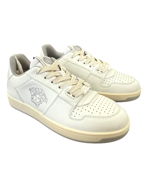 Versace Medusa White Leather Women's Sneaker Shoe, 1014316, 38 or 39 - Image 1 of 4