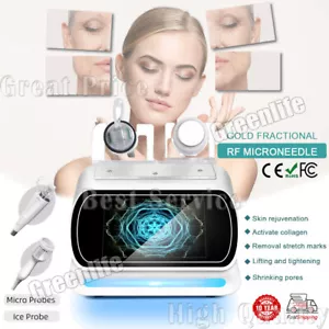 2 in 1 Facial RF Fractional Machine Skin Lifting Scar Wrinkle Removal Skin Care - Picture 1 of 18