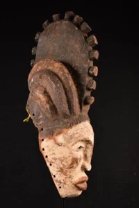 22837 A Primitive African Igbo Helm Mask Nigeria - Picture 1 of 6