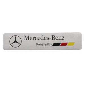 Mercedes-Benz Powerd By Aluminium Logo Emblem Ersatzstück - Bild 1 von 11