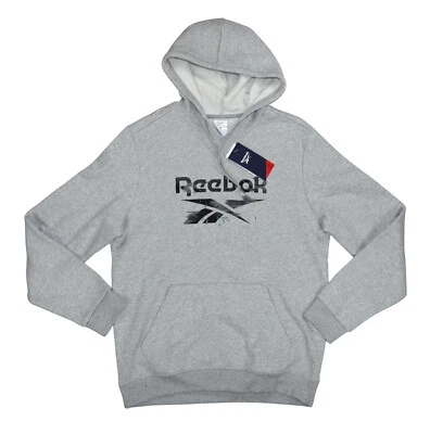 Reebok Camo Splatter Graphic Print Men's Hoodie Sweatshirt M NWT Grey - Image 1 of 2