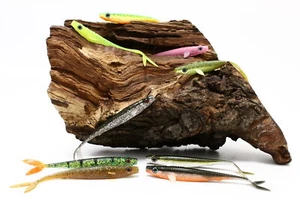 Spro Iris V-Power 130 13cm UV Shad Perch Mojito Goby Olive Baitfish Lemon Lime - Picture 1 of 10