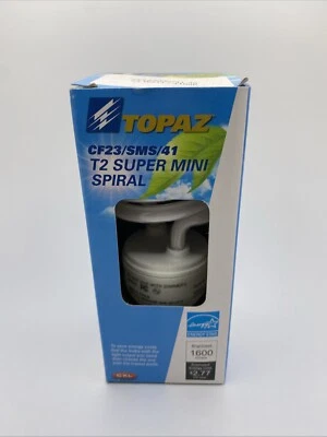 10 PACK Topaz 23W T2 Compact Fluorescent Mini Spiral CF23/SMS/41-46 CFL Bulb - Image 1 of 4