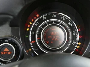 Pour Fiat 500 2007-2014 Anneaux en aluminium poli pour le groupe de compteurs x2 - Bild 1 von 13