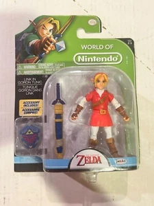Link Gordon Red Tunic w/sword and shield action figure World of Nintendo NEW - Picture 1 of 2