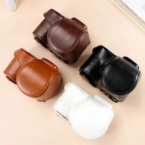 Camera bag. Leather hard shell. for Sony Alpha NEX-5T . With shoulder straps - Picture 1 of 16