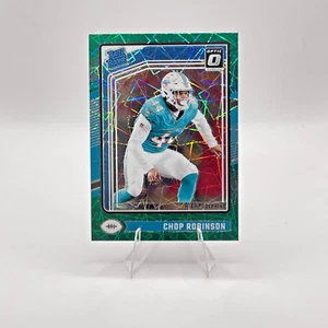 Chop Robinson Miami Dolphins 2024 Donruss Optic #219 Green Velocity Rookie - Picture 1 of 3