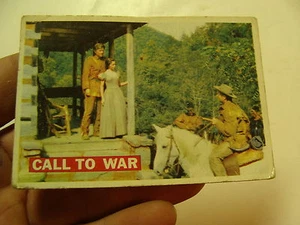 vintage1950's  DAVY CROCKETT CARD (orange)--CALL TO WAR 2 - Picture 1 of 2