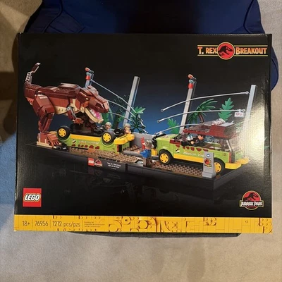 LEGO Jurassic World: T. rex Breakout (76956) Collectible Building Toy Retired - Image 1 of 3