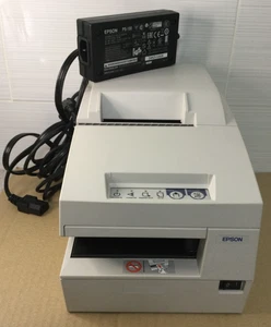 EPSON M146A TM-U675 POS RECEIPT PRINTER W/POWER ADAPTER - Picture 1 of 8