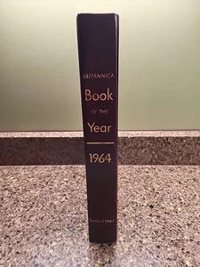Encyclopedia Britannica Book of the Year 1964 Hard Cover with Events Of 1963 - Foto 1 di 9