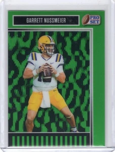 Garrett Nussmeier 2025 Leaf Pro Set #51 Green parallel 7/7 - Picture 1 of 2