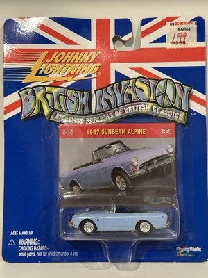 Johnny Lightning, invasión británica, 1967 Sunbeam Alpine, azul, 1:64-NUEVO Foto 1 de 3