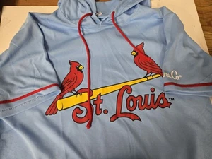 St Louis Cardinals Kurzarm Hoodie Jersey Style XL hellblau - Bild 1 von 5