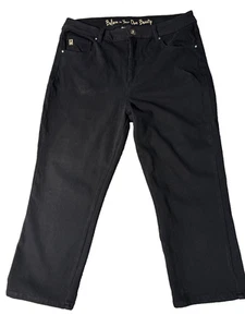 Belle Kim Gravel Women's Crop Stretch Jeans "believe in your own beauty” SIZE 14 - Picture 1 of 17