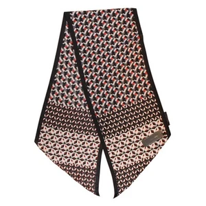 BCBGMAXAZRIA Maze Geo Oblong Scarf 100% Silk 13" X 72" #BC805 - Picture 1 of 2