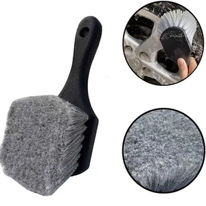 Auto Detailing Brush Washing Cleaning Car Wheel Tire Rim Wide Scrub Brush - Picture 1 of 7
