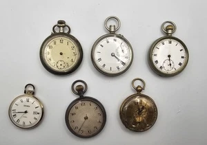 Relojes de Bolsillo Estilo Mezcla Vintage Cuerda Manual REPUESTOS Y REPARACIONES x 6 - Imagen 1 de 4