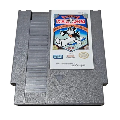 MONOPOLY NES Nintendo 1991 Classic Original Authentic Clean Tested Game - Image 1 of 4