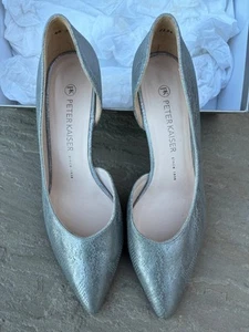 Ladies Court Shoes Peter Kaiser - Size 6 - Ice lace - classic 2inch heel - Picture 1 of 12