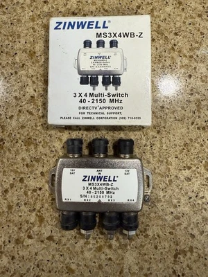 Zinwell MS3X4WB-Z 3x4 Multi-Switch 40-2150 MHz - Image 1 of 3