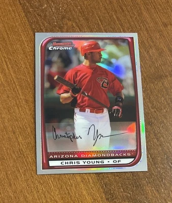 Chris Young 2008 Bowman Chrome Refractors #51 Arizona Diamondbacks Yankees - Image 1 of 2