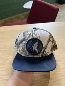 Minnesota Timberwolves Realtree Camo New Era 9Fifty Snapback Hat OSFM - Picture 1 of 6