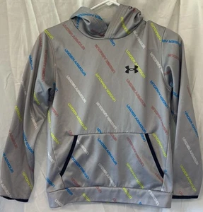 Under Armour Pullover Hoodie Youth Medium Mod Gray Loose Fit - Picture 1 of 3