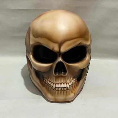 NEUER REAL SKULL-MOTORRADHELM (DOT- UND ECE-ZERTIFIZIERT) - Bild 1 von 4