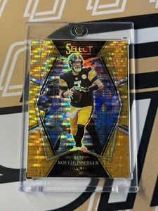 2021 Panini Select Ben Roethlisberger Neon Orange 7/7 Double Jersey # Rare HOF - Picture 1 of 2