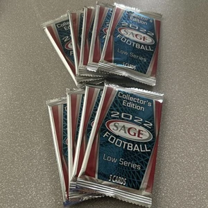 2022 SAGE Collector's Edition Low Series Football LOT Of 9 Packs Sealed! - Picture 1 of 2